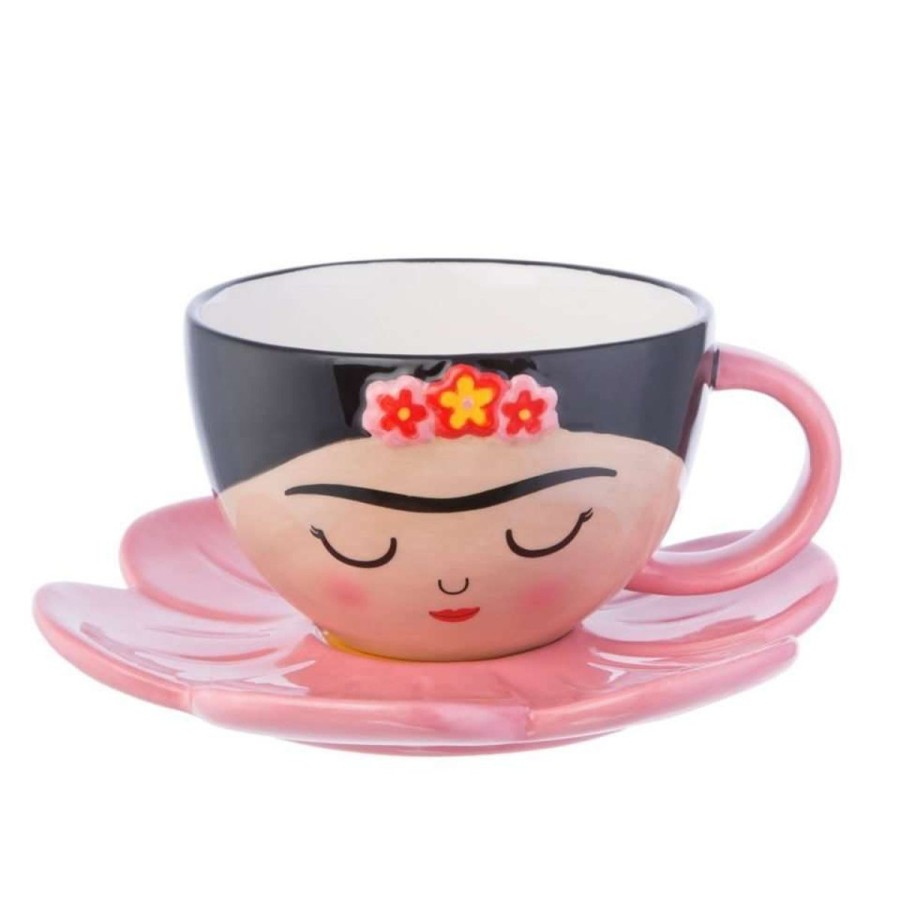 tetereta Taza Frida Con Plato Hot