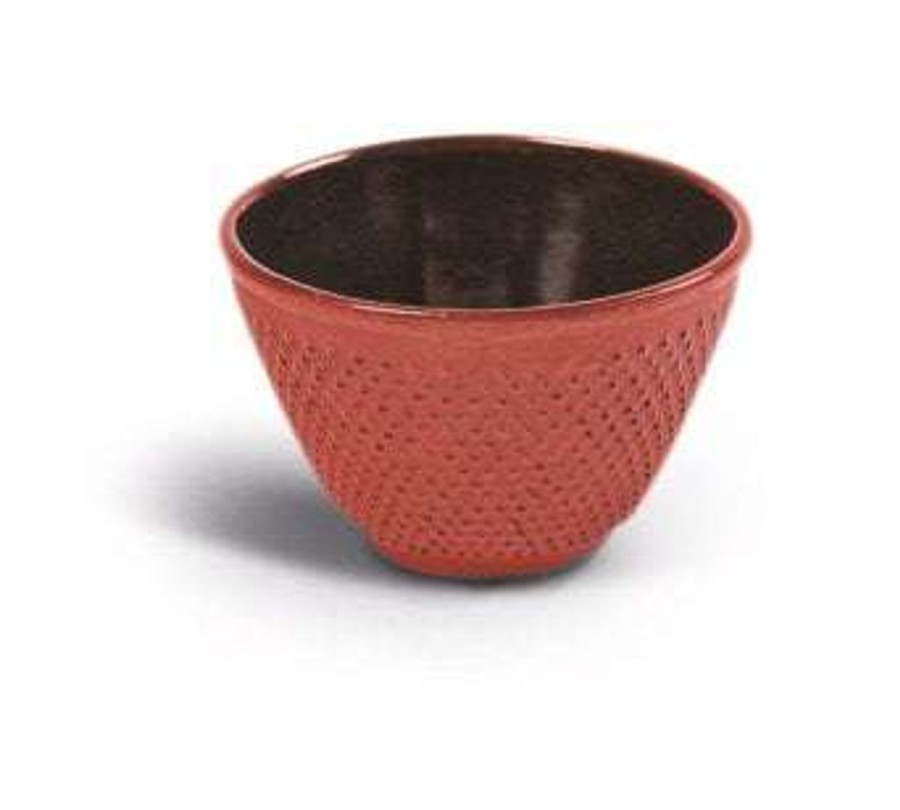 tetereta Vaso Hierro Fundido Rojo Hot